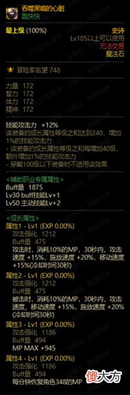 【游戏世界】DNF110版本搬砖装备推荐
