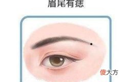 眉毛尾部有痣是什么含义