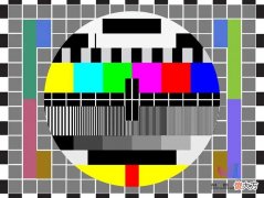 一台无声的电视 电视 无声音