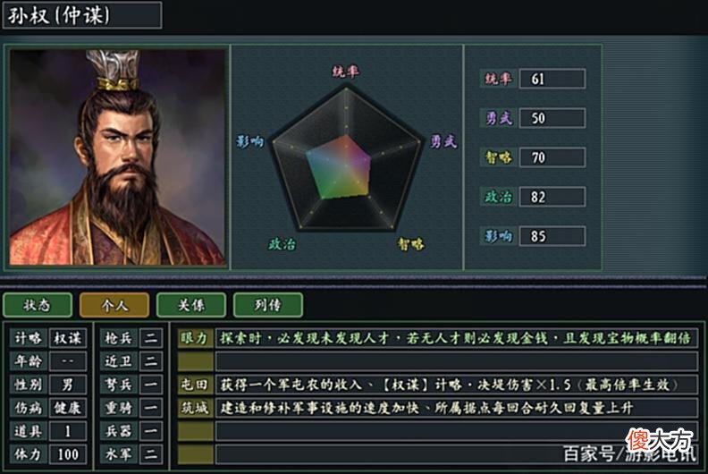 【游戏世界】三国志11《风林火山》游戏中无法承载宝物加持能力的武将们