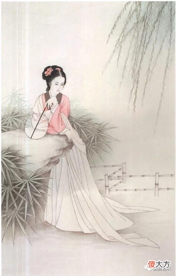 【就爱时尚】图文教程：执扇仕女画法