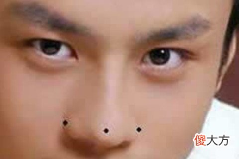 男人鼻梁上有痣图解