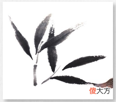 中国画竹叶的起手式画法 竹叶的画法 中国画