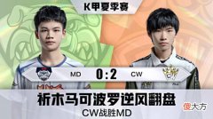 【游戏迷】K甲快讯：CW战胜MD，祈木马可波罗逆风翻盘