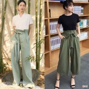 【就爱时尚】真正会穿的女人很少选铅笔裤，今年流行“纸袋裤”，显瘦又洋气