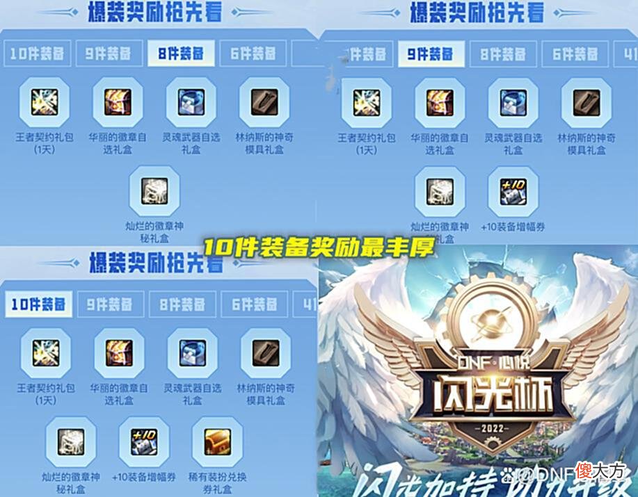 【游戏世界】DNF：110级闪光杯比赛来了！能拿+10增幅券，可获得天空兑换券