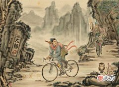 【爱历史】他画一幅“萧何骑车追韩信”走红,开创的祖传假画系列能把人笑傻
