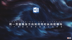 Word里纸张方向除了横向和纵向外 在word2010中纸张方向包括横向和纵向
