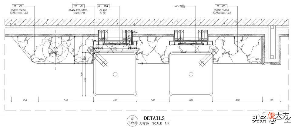 设计师必备的超全节点大样图 景观设计节点大样图