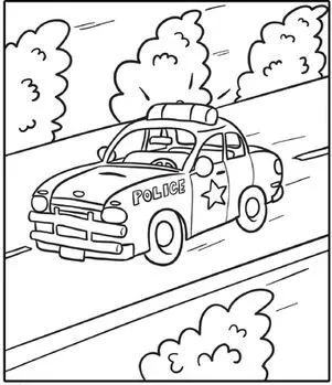 如何画警察和警车简笔画 警察和警车怎么画,简笔