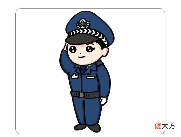 如何画警察和警车简笔画 警察和警车怎么画,简笔