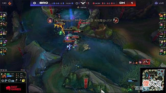 【游戏世界】LOL-LCK：LCK惊现34分钟一血究极运营局，DK有惊无险2:0战胜BRO