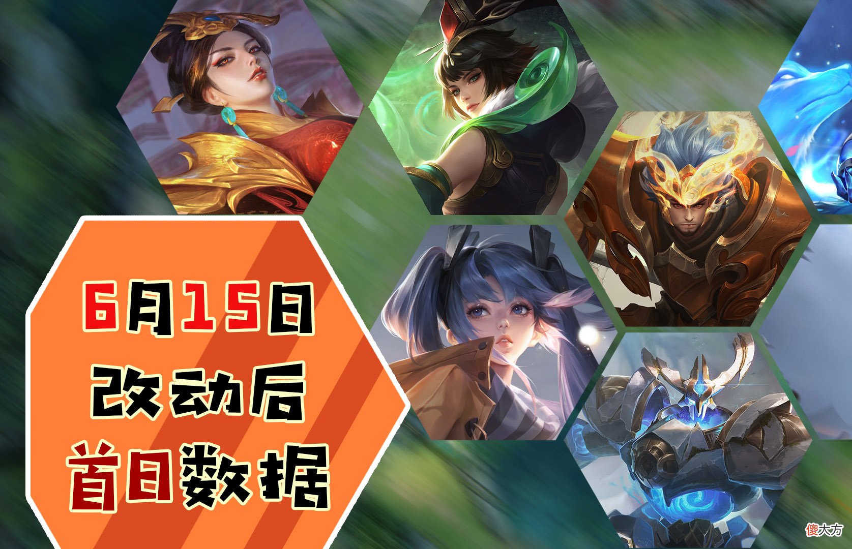 【游戏迷】正式服6.15更新后首日数据：墨子顶端局胜率大跌！芈月依旧强力