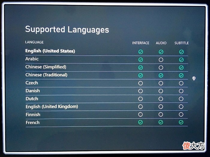Xbox商店现可提示游戏支持的语言种类