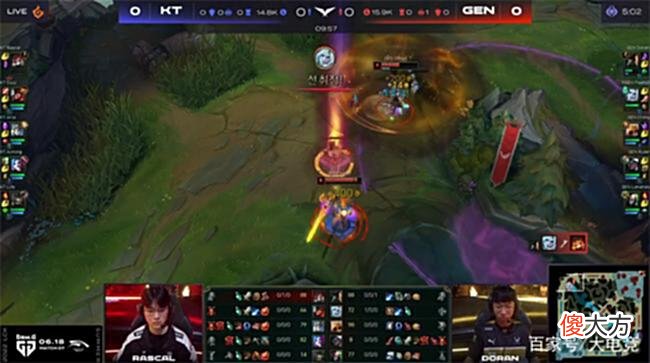 【游戏迷】LOL-LCK:Chovy飞机单波团战输出破万,GEN强势团战2:0横扫KT