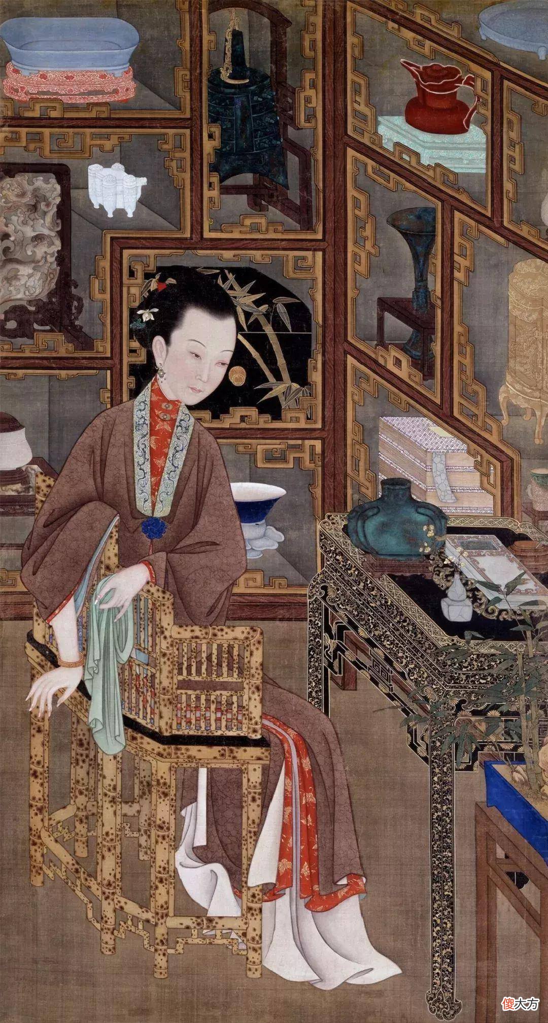 【历史故事】清朝宫廷美女长什么样？看看《十二美人图》