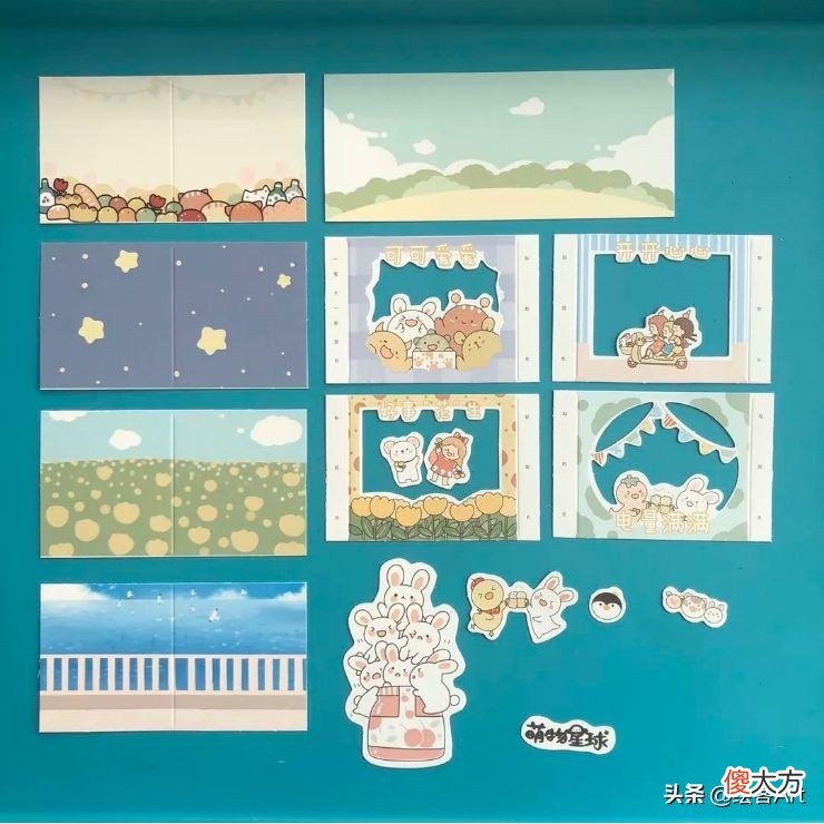 萌萌的简笔画世界里也能实现环球旅行 简笔画环游世界