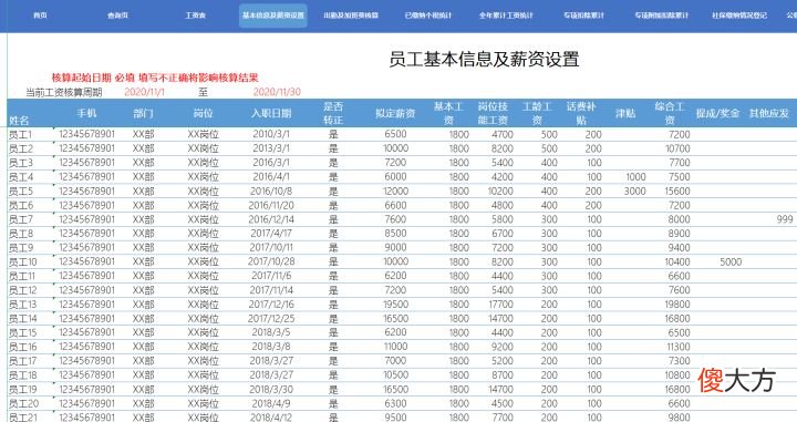 终于把Excel工资核算系统做好了 工资核算系统怎么做