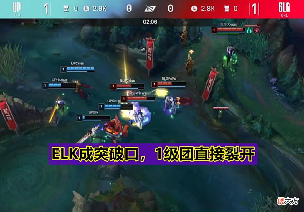 【游戏世界】“Doggo凭什么MVP？”BLG2:1击败UP，Crisp100%胜率烈娜塔太夸张