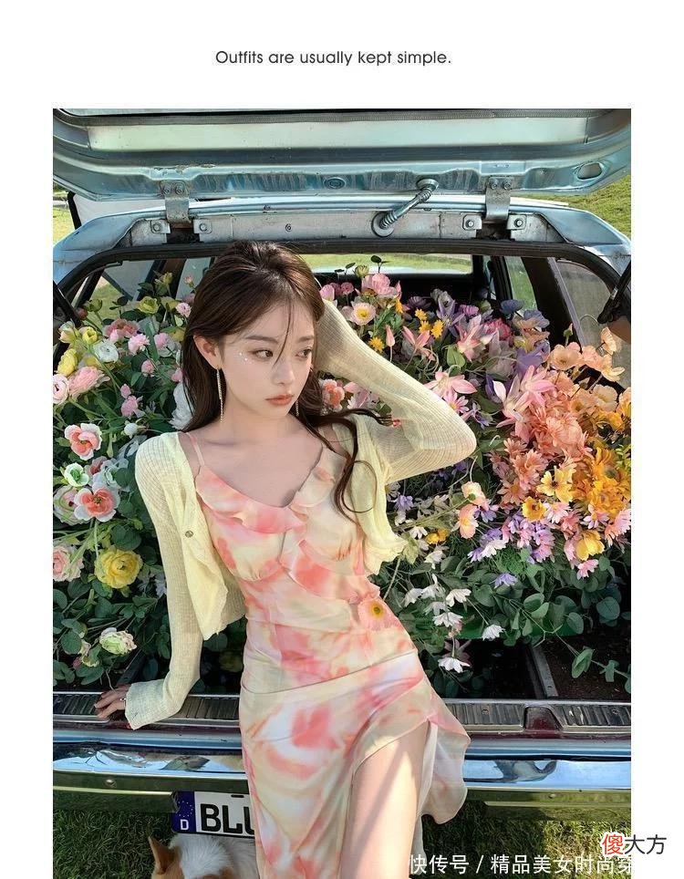 【就爱时尚】又纯又欲的印花裙轻轻松松营造复古性感氛围的裙子