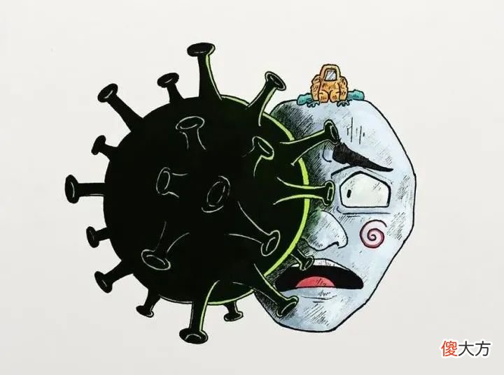 画出人们面对新冠病毒的表现 画一幅关于新冠病毒