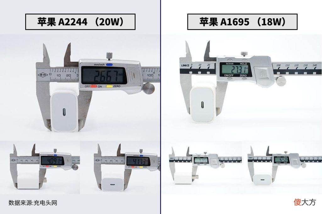 苹果20W和18W充电器拆解对比 苹果18W充电器拆解