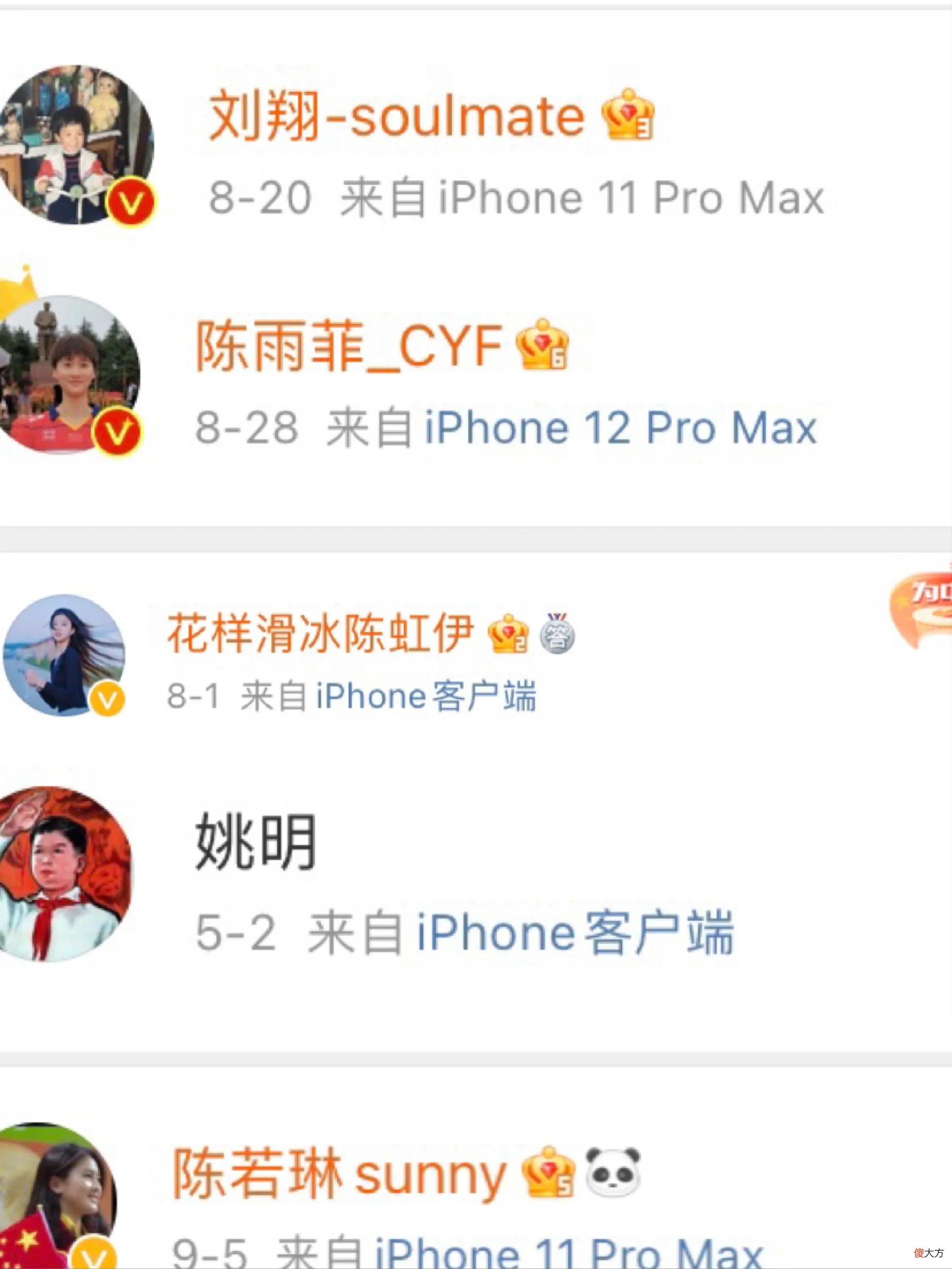 中国运动员大部分都用苹果手机 中国运动员都用什么手机