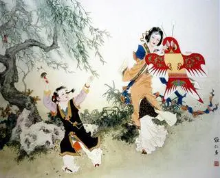 当然是绣一个风筝挂饰呀 风筝上的挂件怎么做