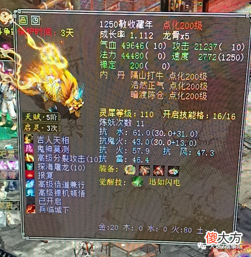 【游戏世界】大话西游2：土豪全新修炼出化无龙兔，攻击力12万实在亮眼！