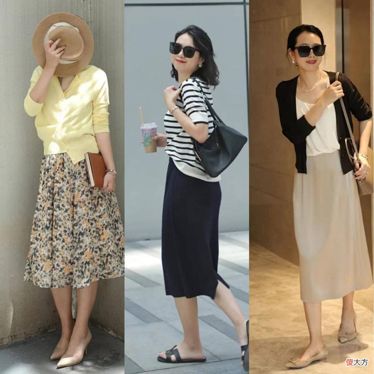 【时尚一点】腿粗胯宽的40岁女人，建议你这样藏肉显瘦，打扮还优雅