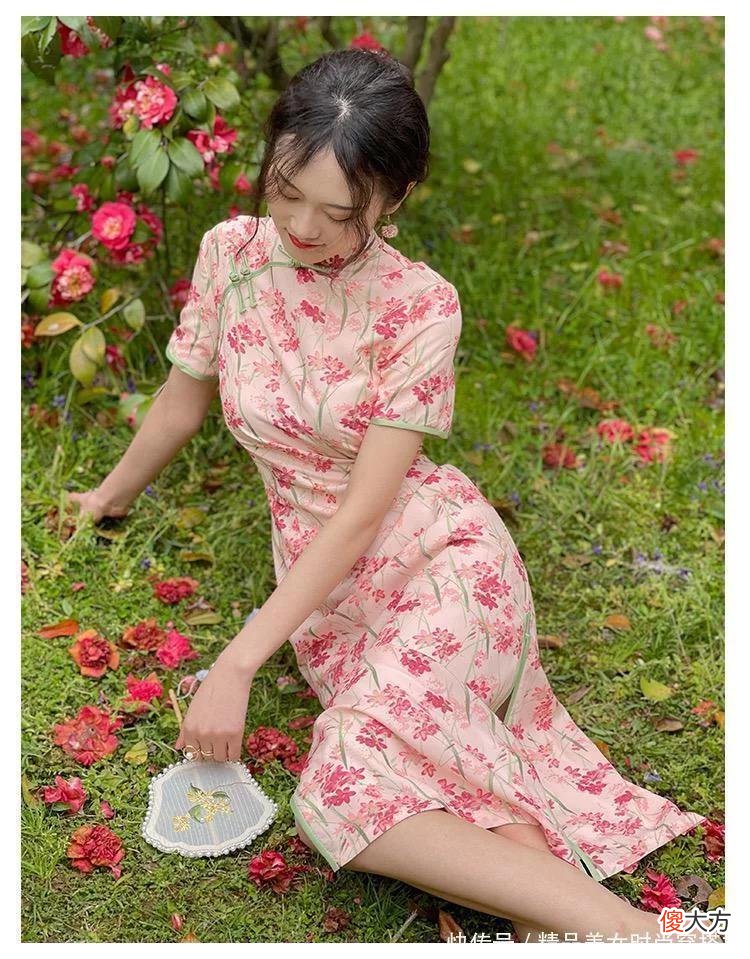 【就爱时尚】碎花旗袍浪漫减龄
