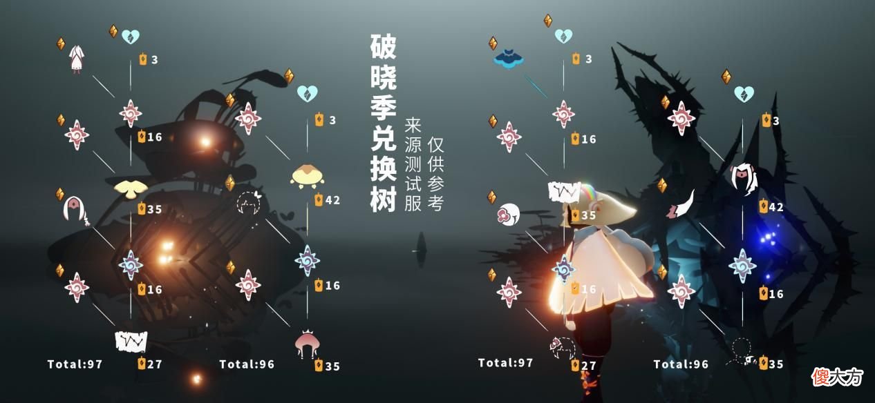 【游戏世界】光遇：破晓季最新兑换树，冥龙发型和幼鲲斗，都可以白嫖！
