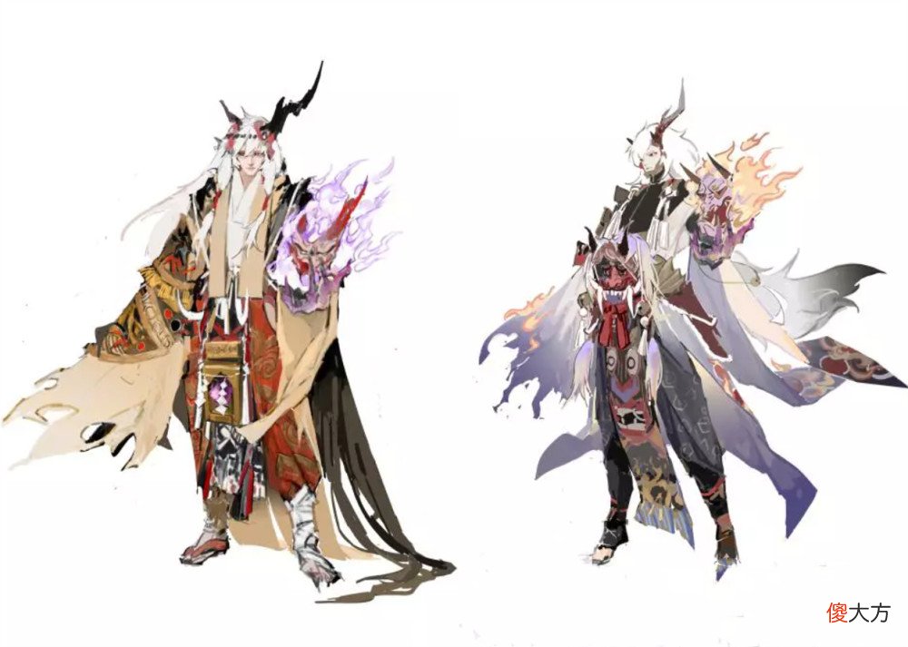 【游戏世界】阴阳师：美术组一口气公开5款皮肤，茨林后背浮现了酒吞的身影
