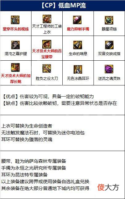 dnf鬼泣110级版本装备选择 鬼泣110级装备搭配介绍