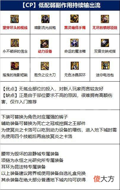dnf鬼泣110级版本装备选择 鬼泣110级装备搭配介绍