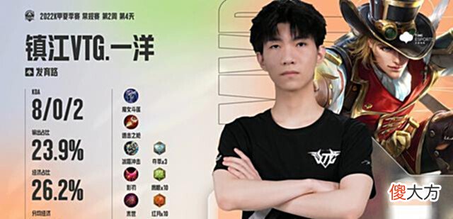 【游戏世界】KGL夏季赛:VTG德服首次替补,前WE选手一洋上场两连MVP带飞全场