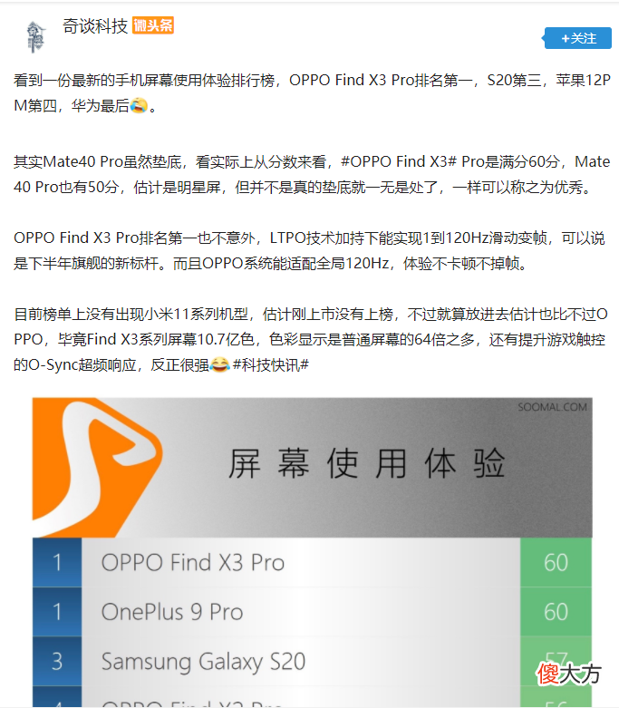国产手机无好屏 国产什么手机屏幕好