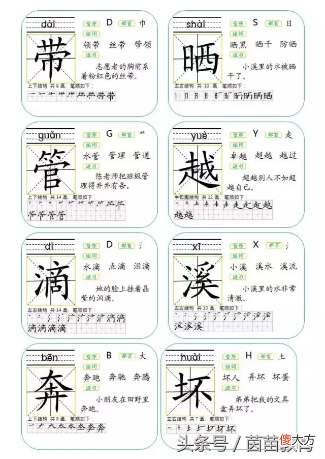 根据音节和部首分类 的音节和部首