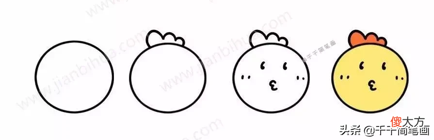 40组超萌的小动物头像简笔画 小动物头像简笔画大全可爱 呆萌
