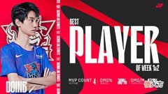 【游戏迷】夏之Doinb！首周最佳选手金咕咕领衔！JDG三人登榜！