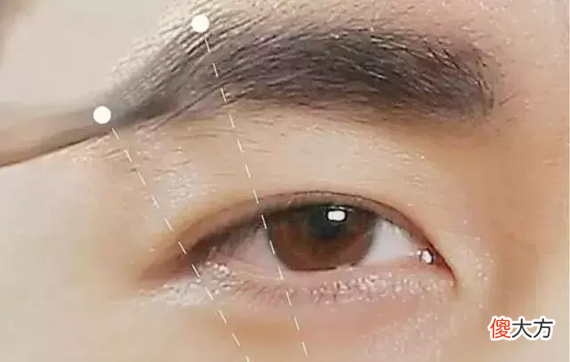 其实看的是眉毛 看一下眉毛