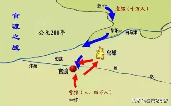 官渡之战，曹操为何能够化劣势为优势，取得决定性的胜利?主要基于一下几点: