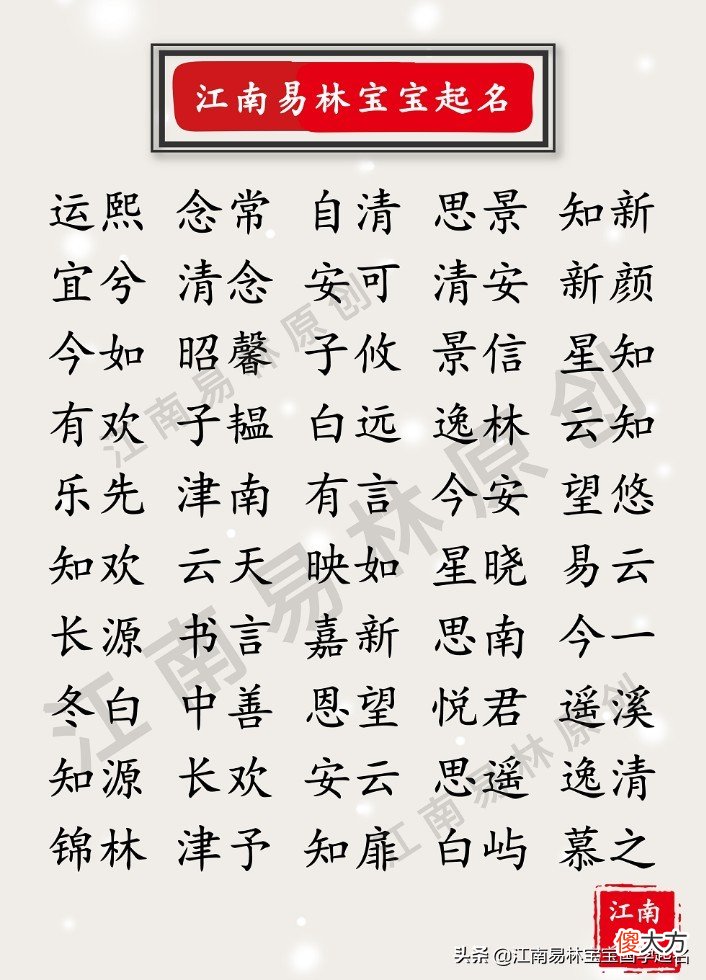 盘点那些隐藏在国学经典里精妙绝伦的好名字 国学经典的好听的名字