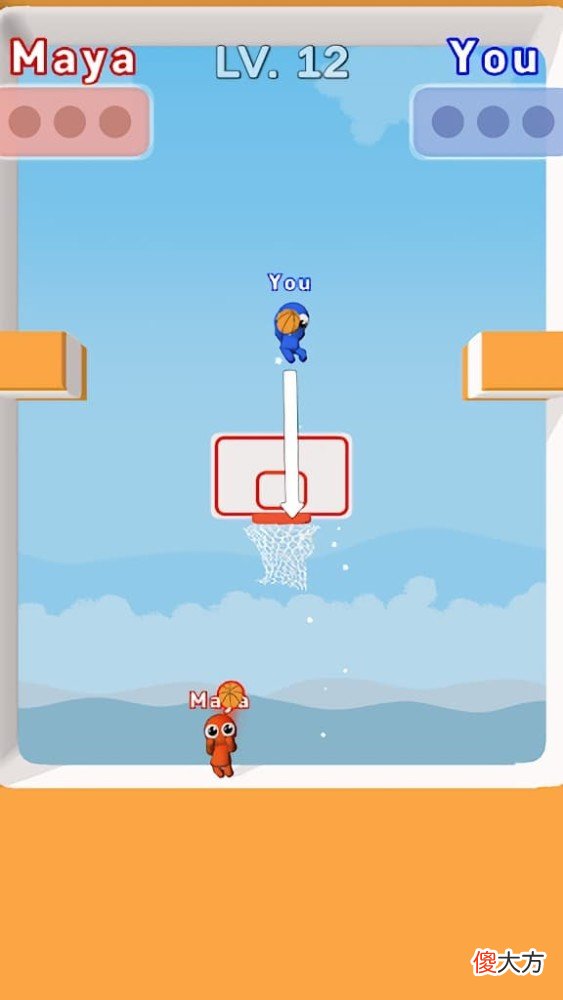 【游戏迷】篮球题材对抗休闲游戏《basketbattle》