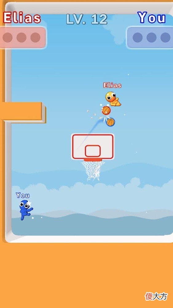 【游戏迷】篮球题材对抗休闲游戏《basketbattle》