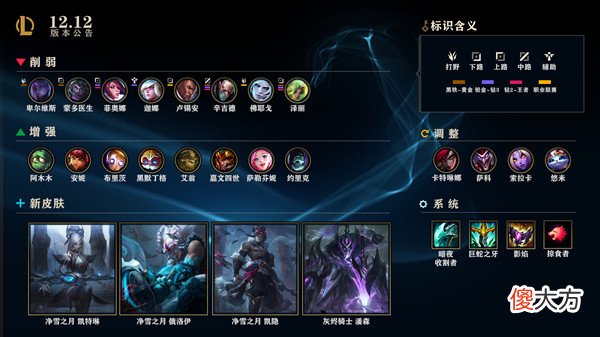 LOL| 英雄联盟12.12版本更新公告 LOL6月23日12.12更新内容图文汇总