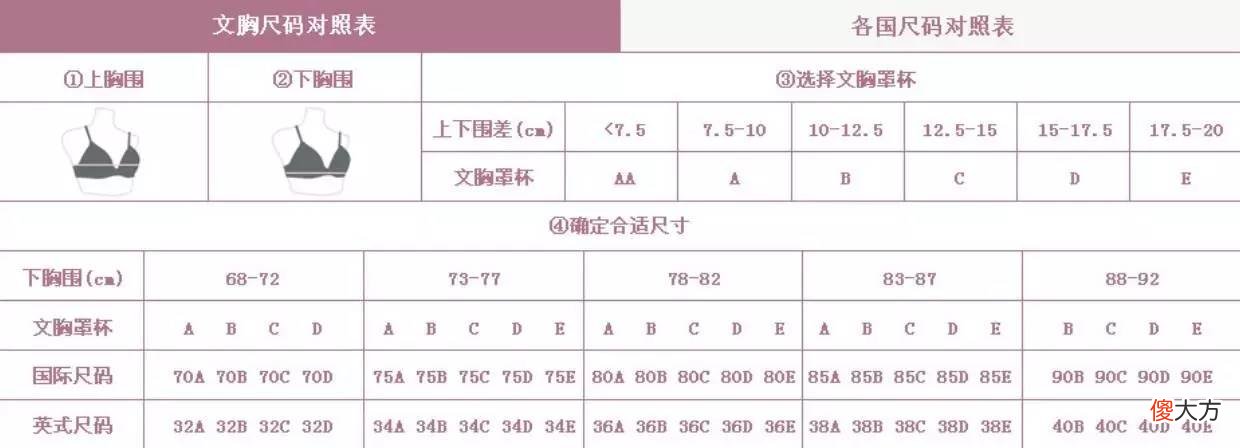 该如何选择正确的内衣尺码 如何选择自己的内衣尺码