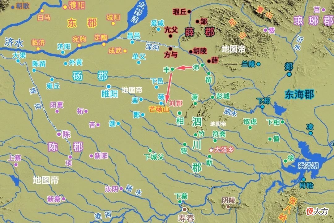 【历史故事】刘邦比陈胜先出事，为何躲在芒砀山11个月？