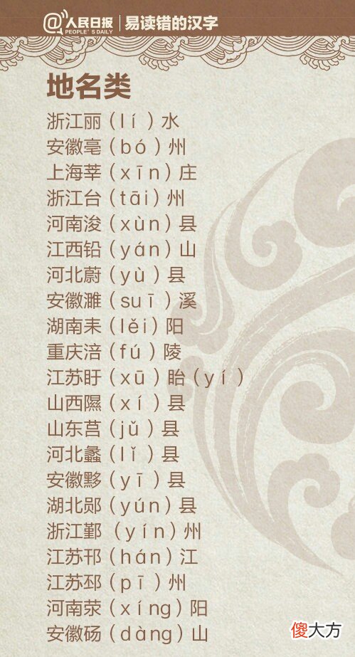 易读错的字汇编 易读错易写错的字汇总