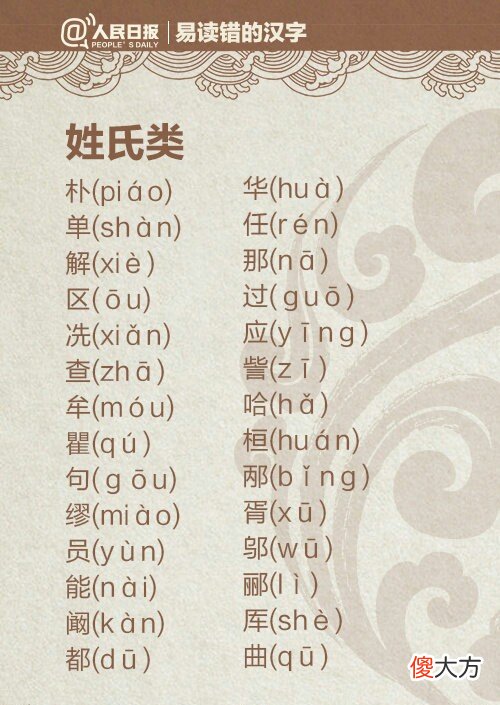 易读错的字汇编 易读错易写错的字汇总